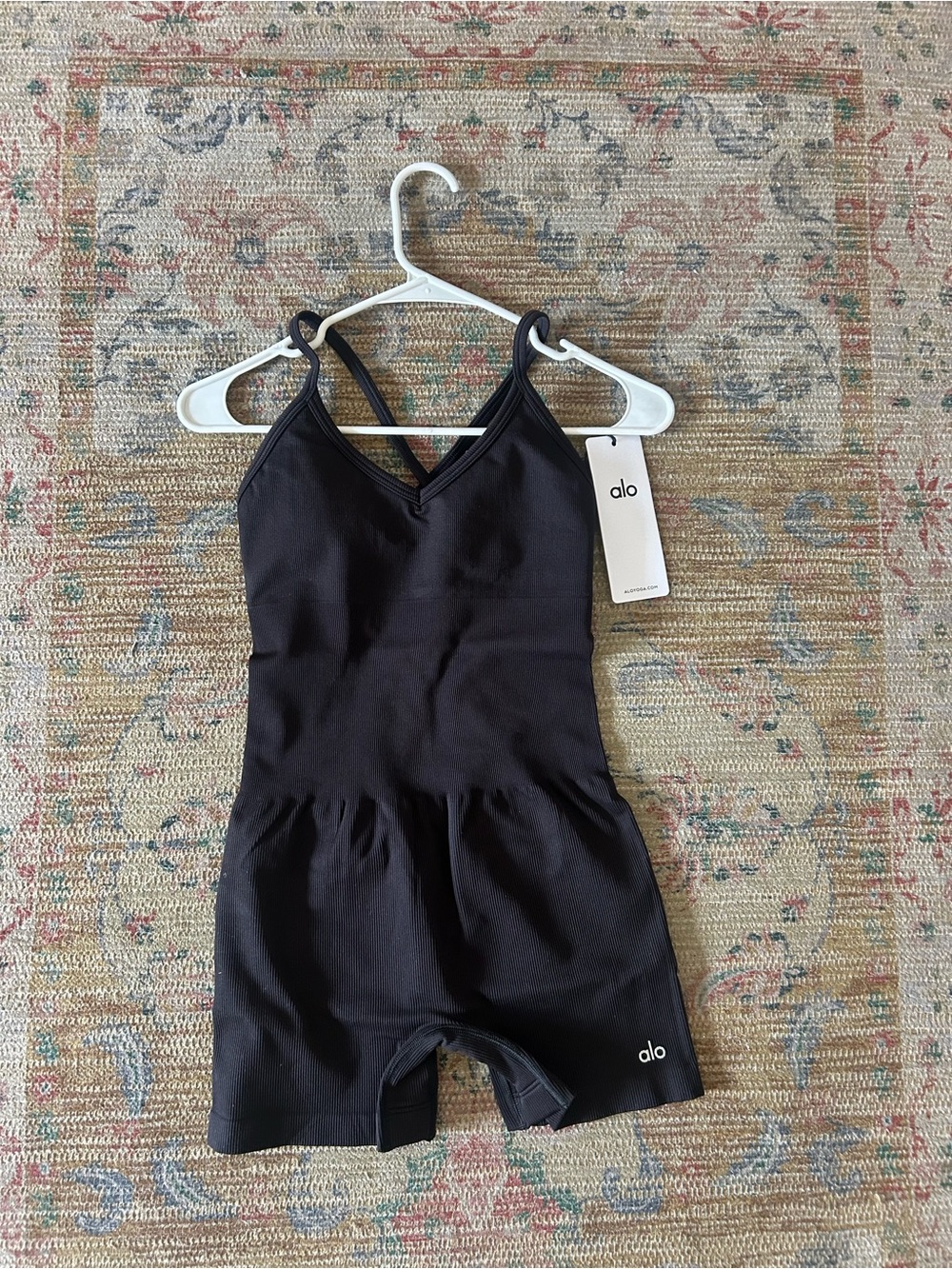 Alo Black Strappy Romper